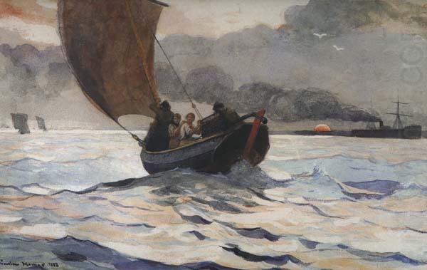 Returning Fishing Boarts (mk44), Winslow Homer